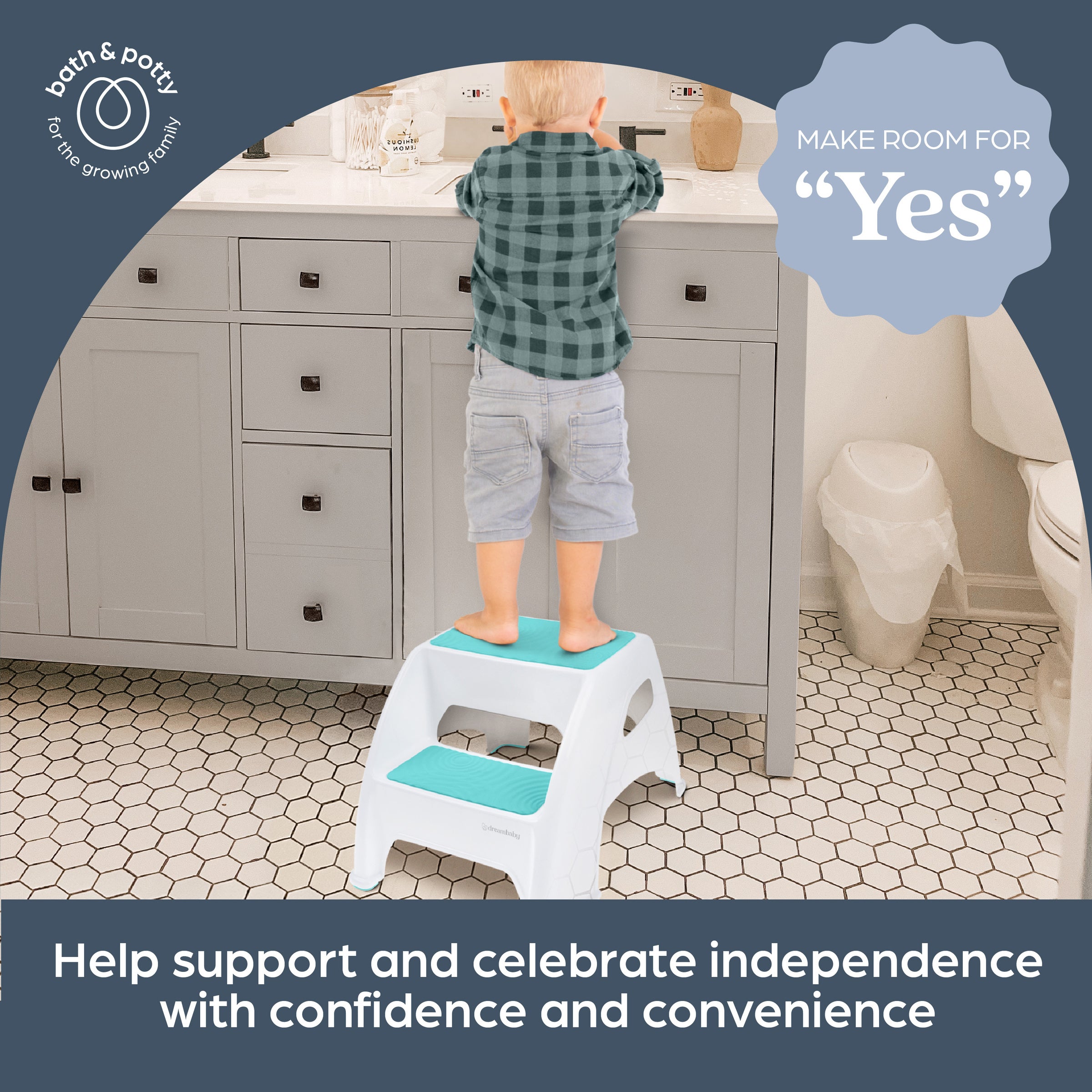 Toddler & Me® 2 Up Step Stool - Aqua