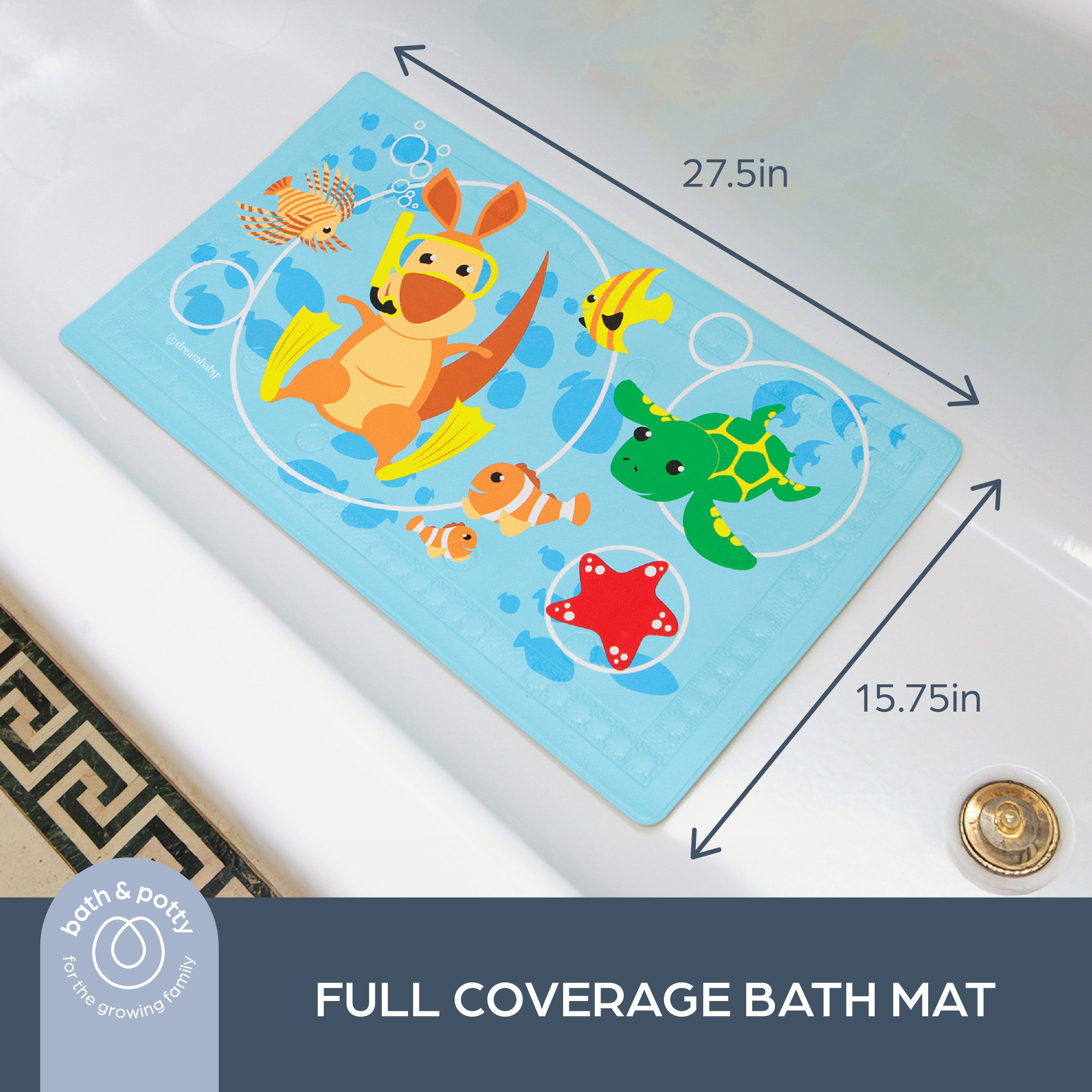 Watch-Your-Step® Anti-Slip Bath Mat – Kangaroo