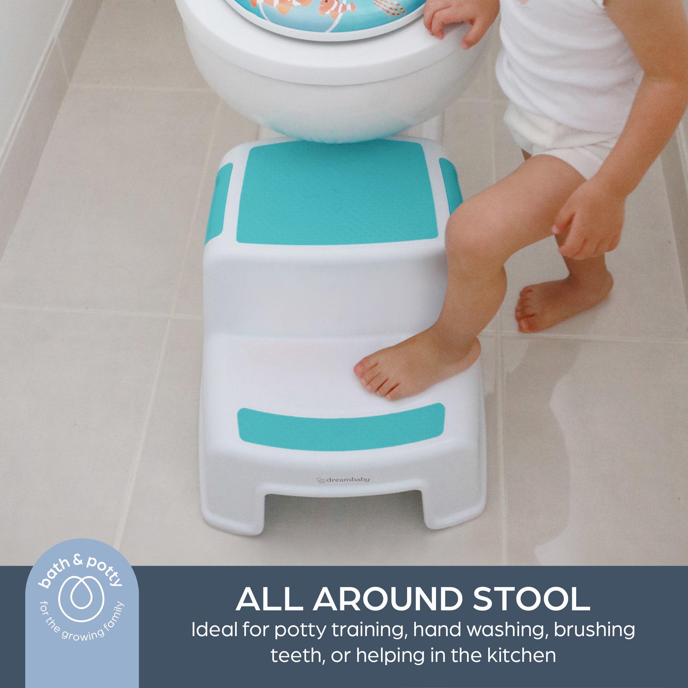 2-Up Step Stool Aqua