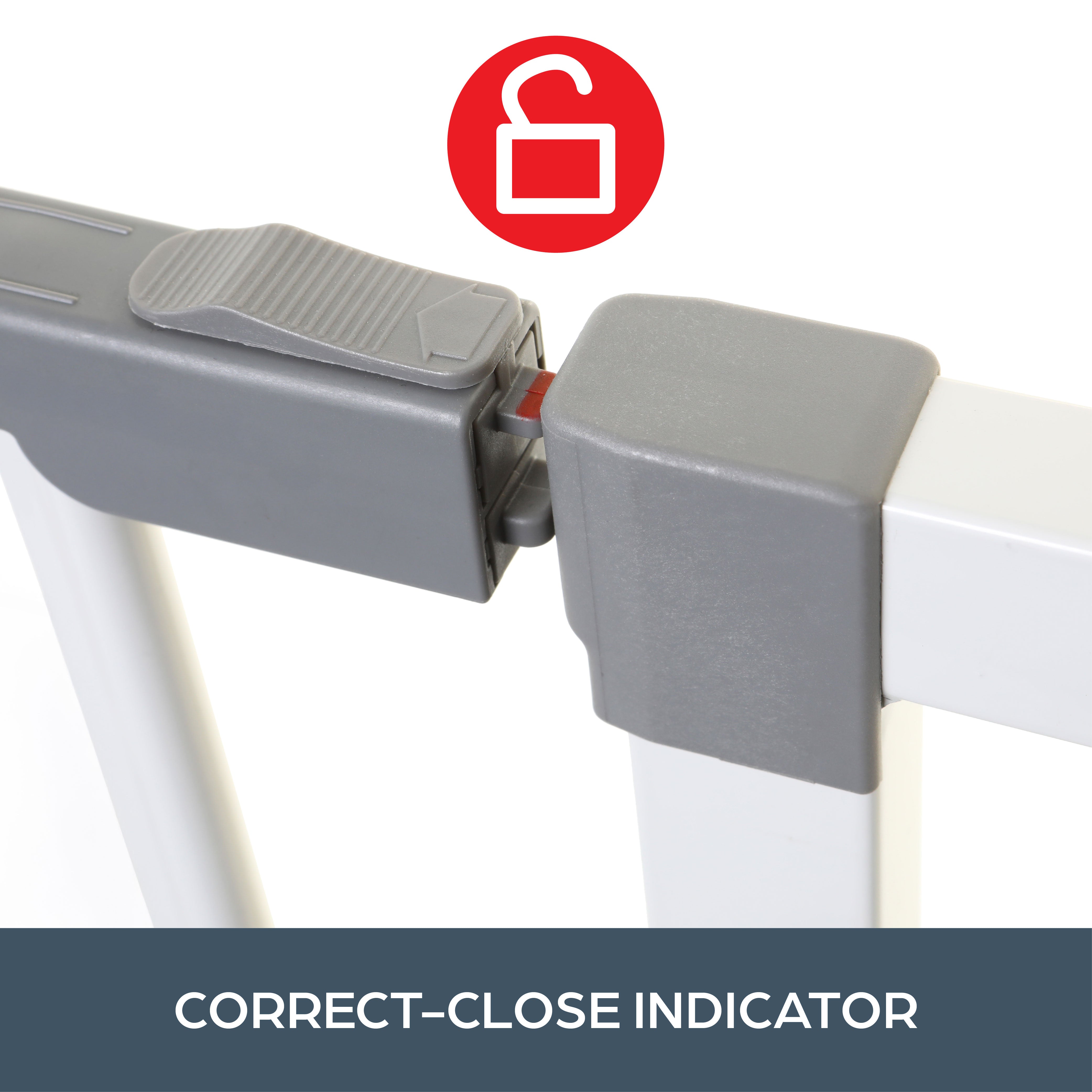 Liberty Xtra-Tall & Xtra-Wide Hallway Security Gate With Smart Stay-Open Feature - White