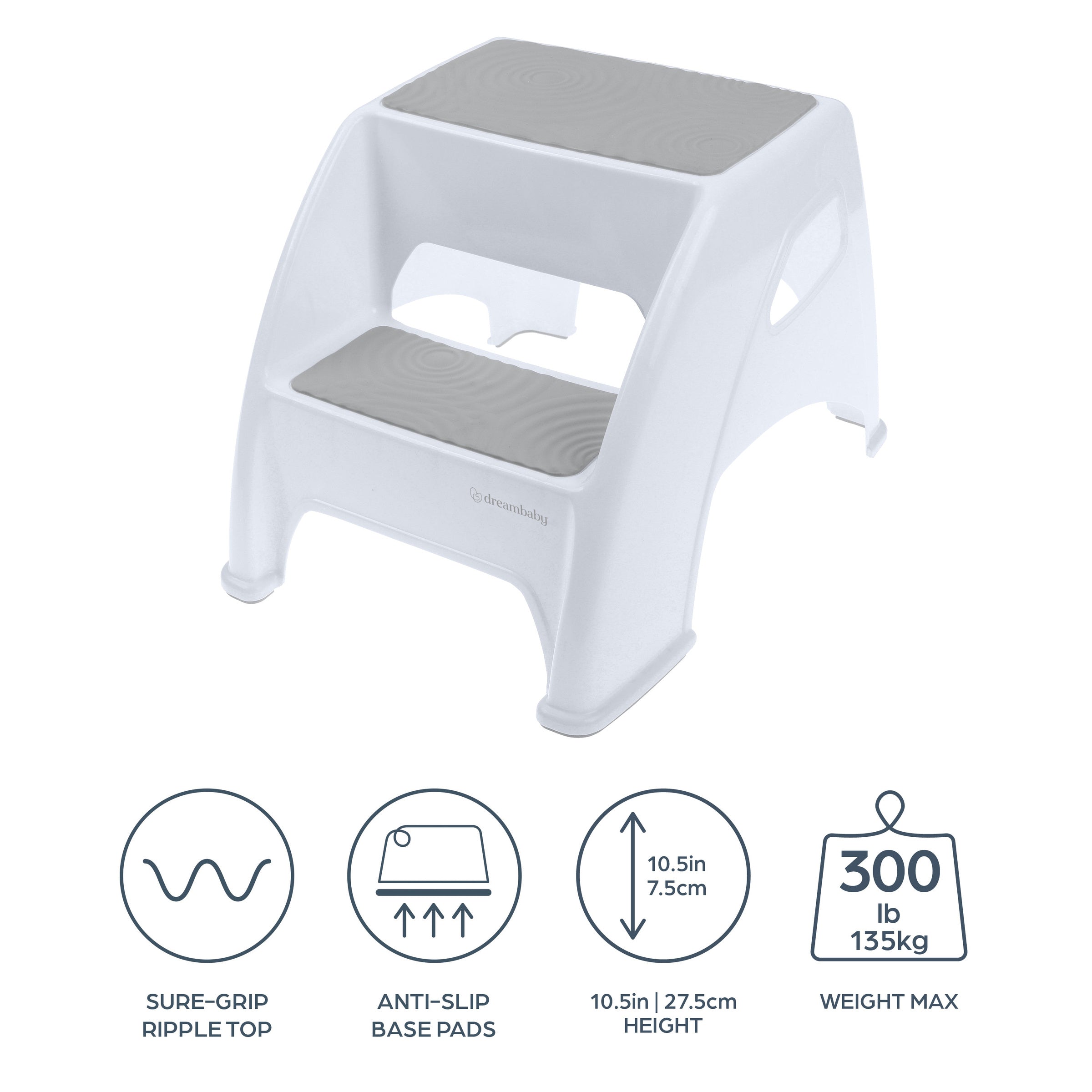 Toddler & Me 2-Step Stool - Aqua 2pk