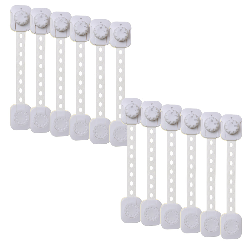 2-Pack Bundle: Twist 'N Lock Multi-Purpose Latch White Polybag - 6pc x2