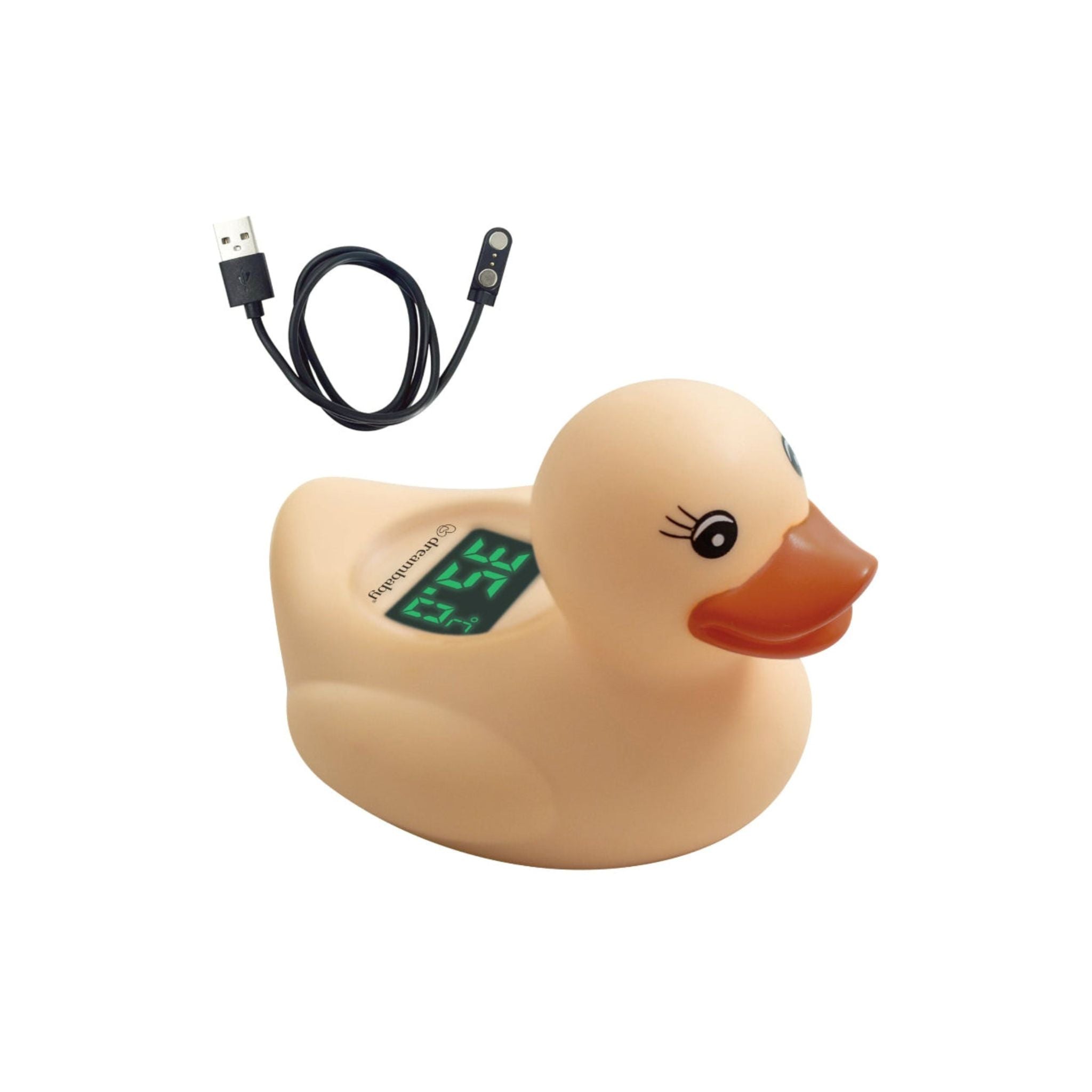 Room & Bath USB Thermometer Duck Peach