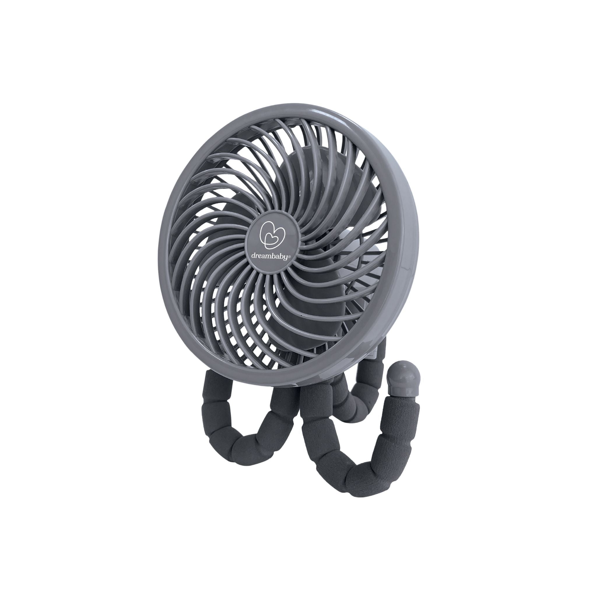 Smart Grip Fan With Cover - Grey