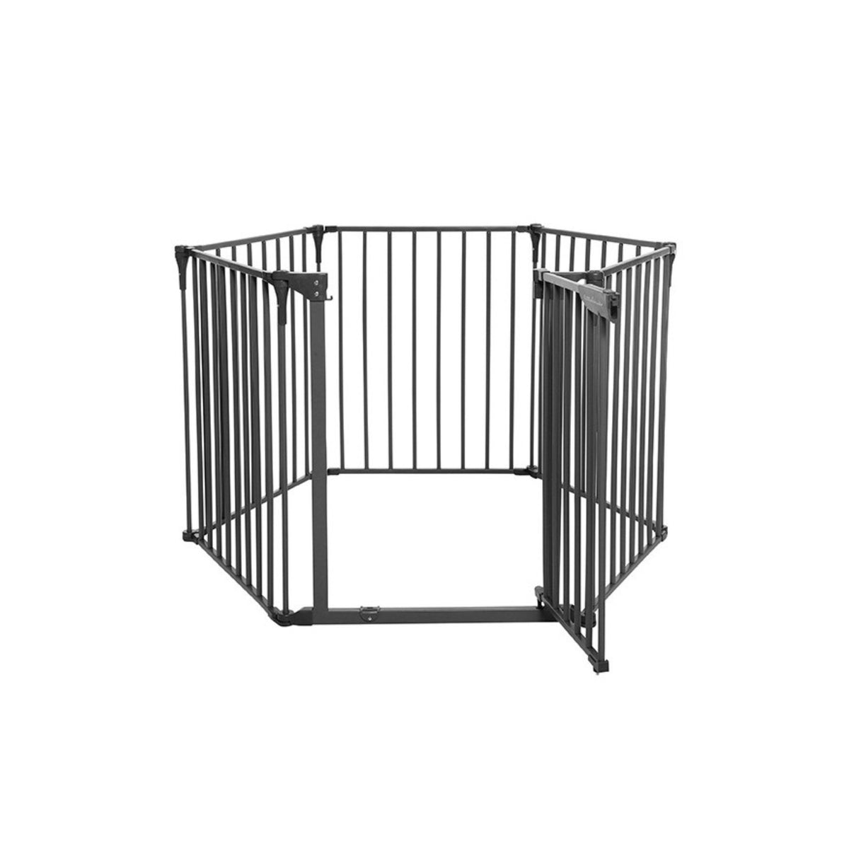 Little Chicks Oxford 3-In-1 Metal Play Yard Charcoal