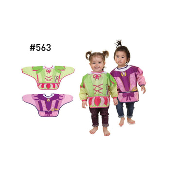 Food & Fun Character Bibs/Smocks with Sleeves – Princess & Fairy, 2 Pack