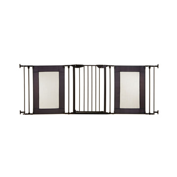 Denver 3 Panel Adapta-Gate® - Black with Grey Mesh Panels