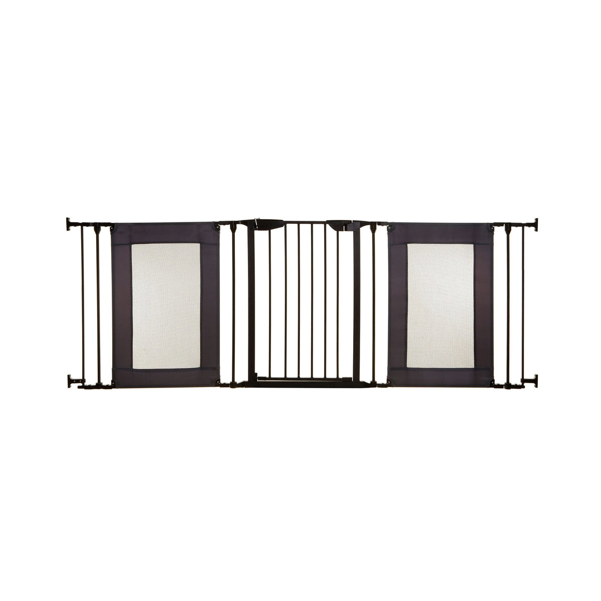 Denver Adapta-Gate® - Black Metal With Grey Mesh Panels