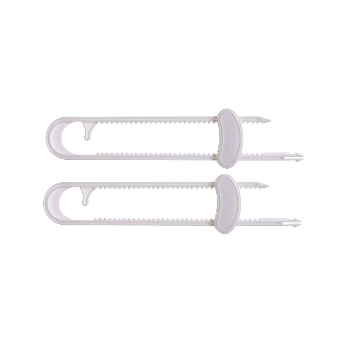 Sliding Locks With Catch White - 2 Pack