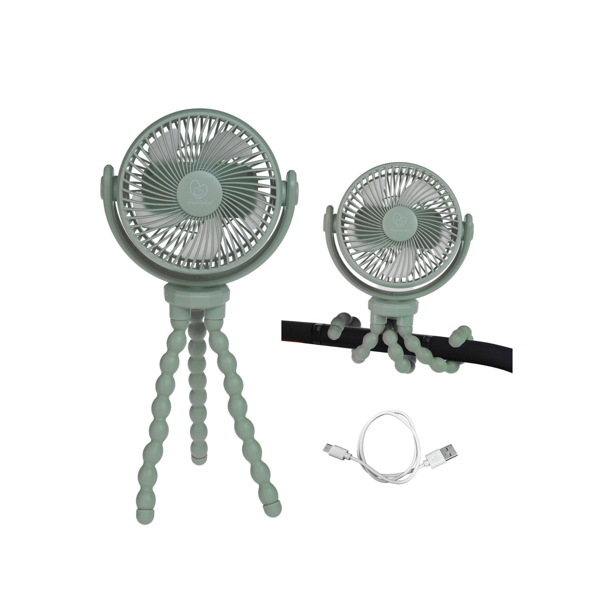 Flex-Grip Portable Stroller Fan