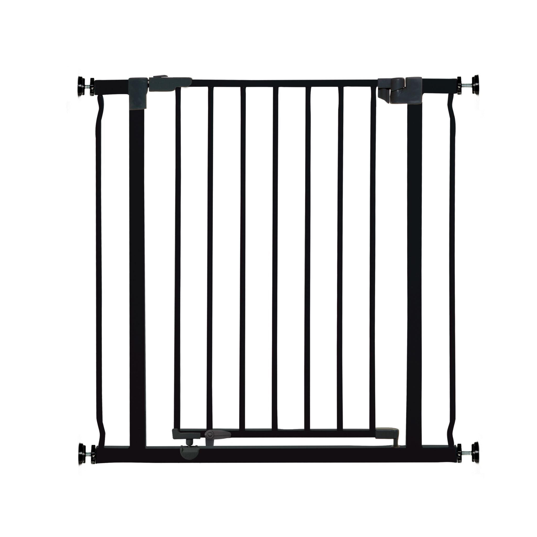 Liberty Security Gate With Smart Stay-Open Feature- Black