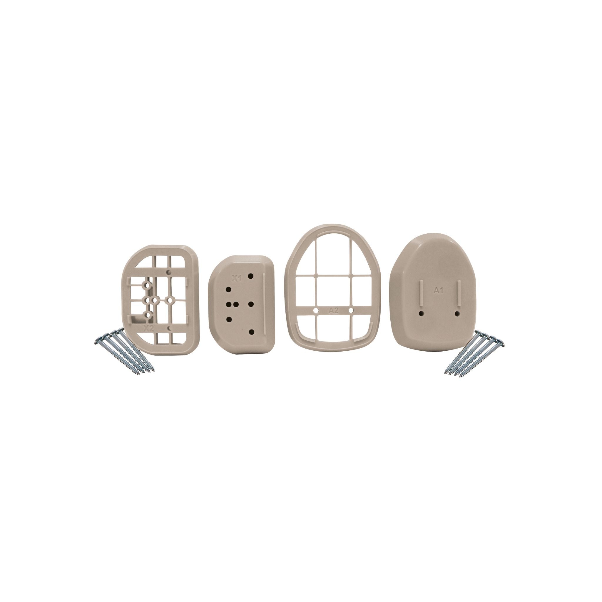 Baseboard Kit for Retractable Gate – White