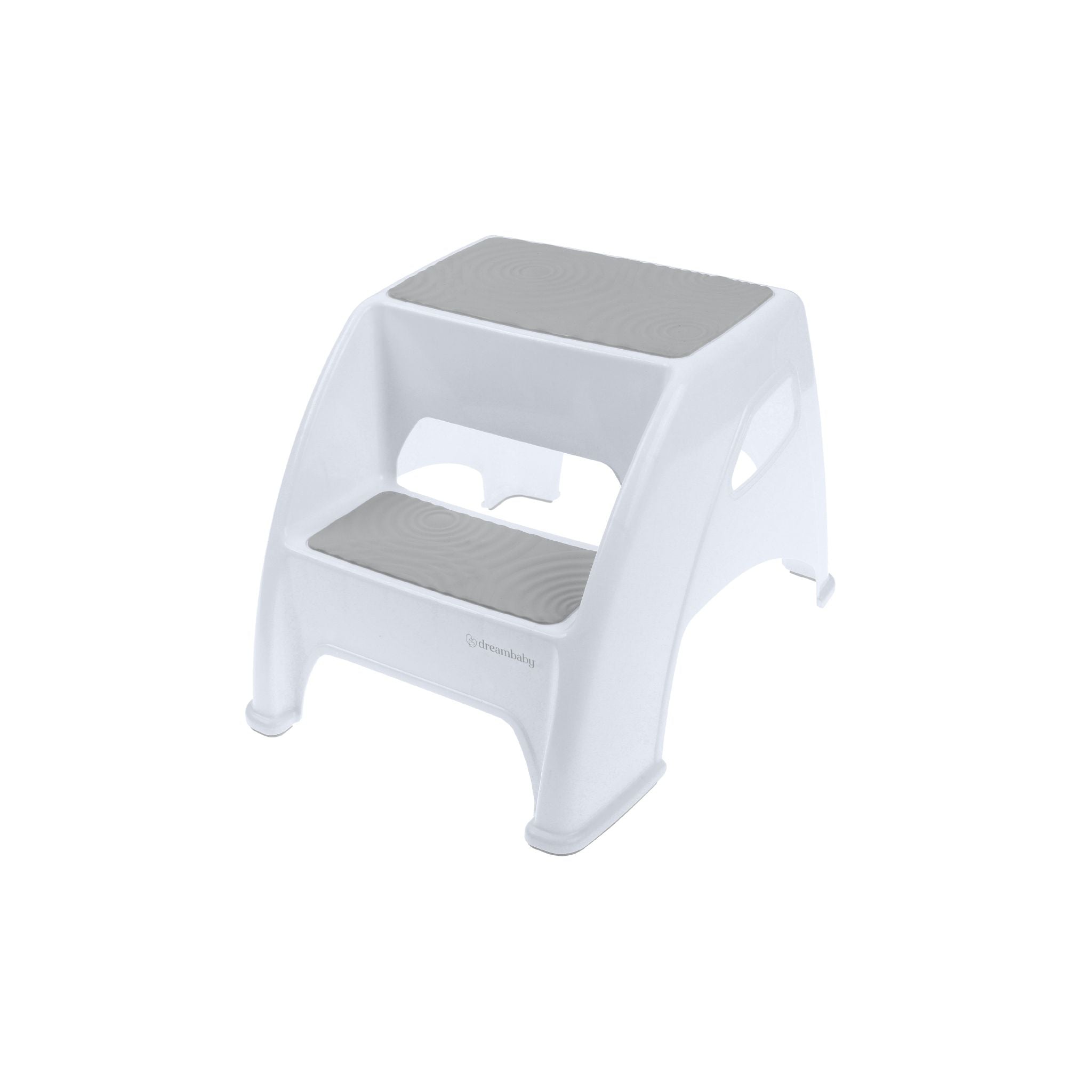 2-Step Toddler Step Stool – Non-Slip Grey