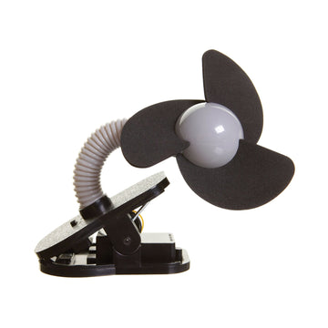 Clip-On Stroller Fan - Black/Grey