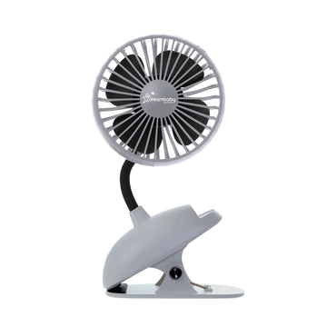 USB Rechargeable Clip-On Fan - Grey