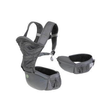 Elevate Multi-Functional Baby Carrier with Hip Seat – Grey