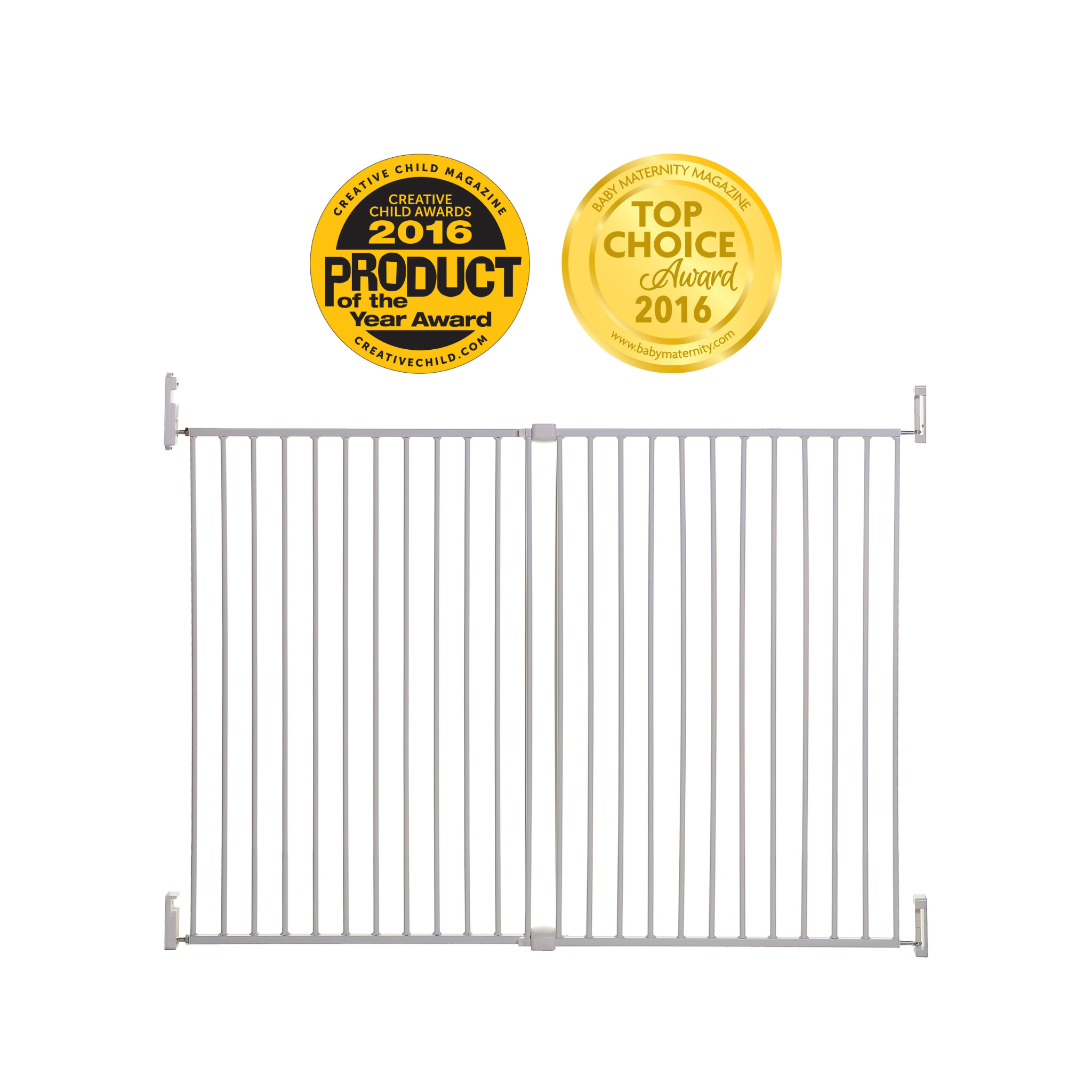 Broadway Xtra-Wide & Xtra-Tall Gro-Gate® - White