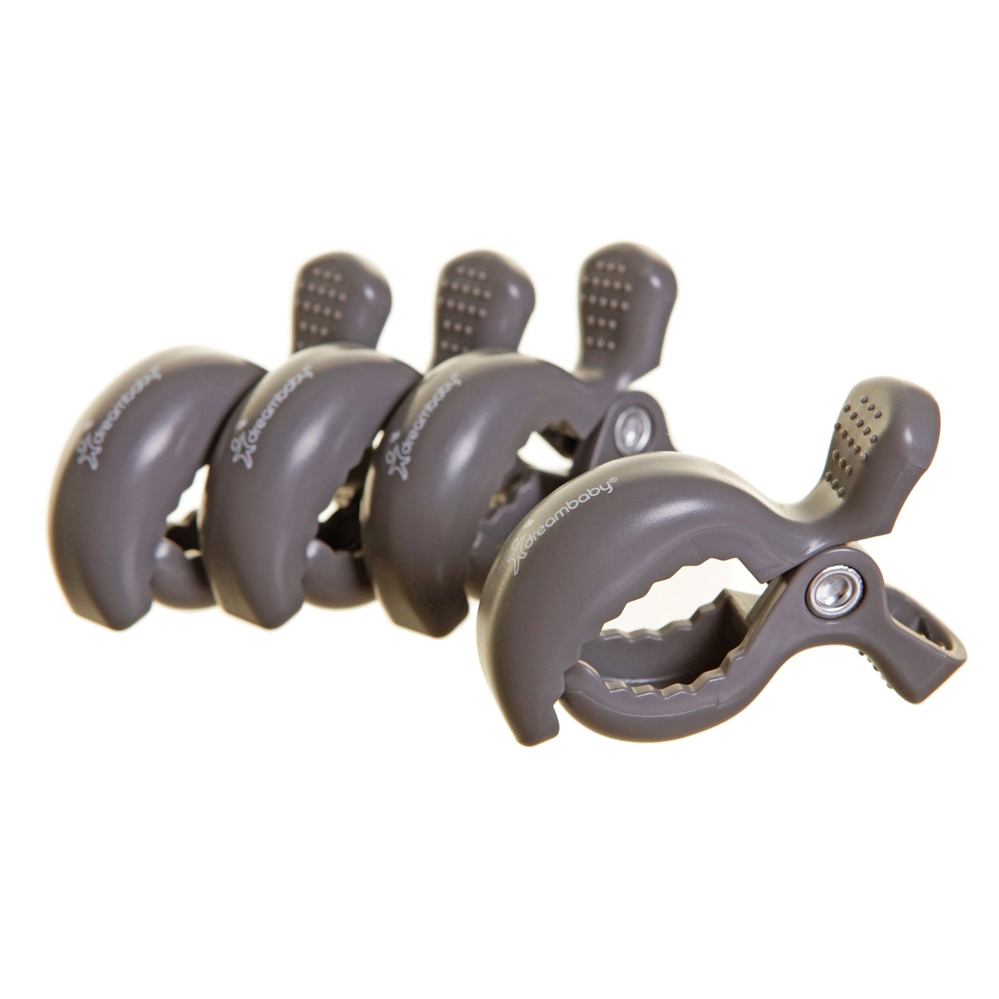Strollerbuddy® Stroller Clips – 4 Pack, Grey