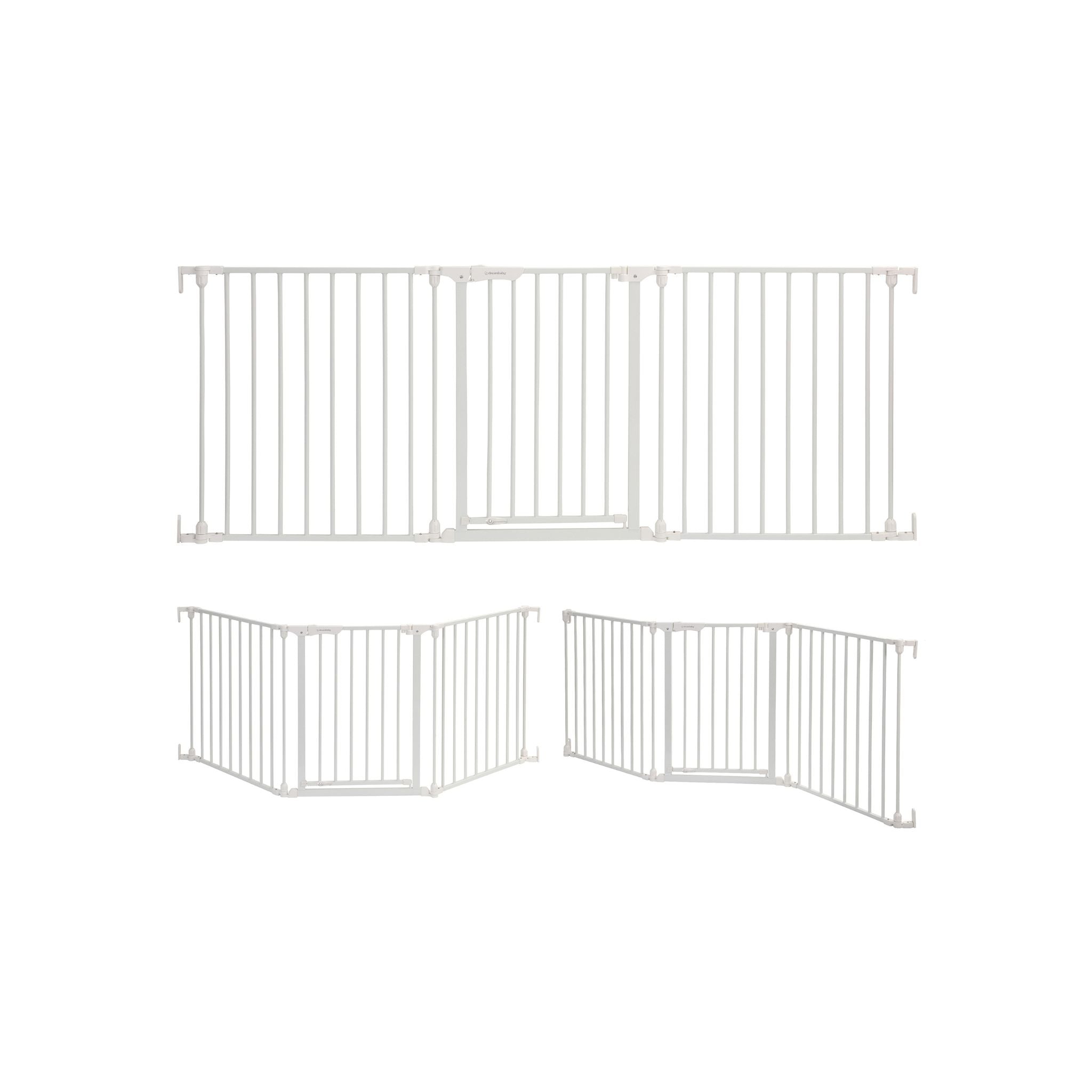 Dreambaby Discovery 76.5" Extra Wide 3 Panel Adapta-Gate® - White