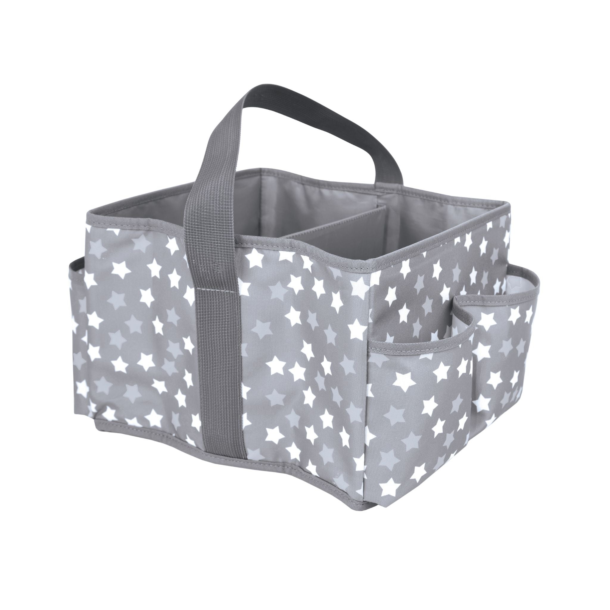 Nappy Caddy/Organiser - Grey Stars