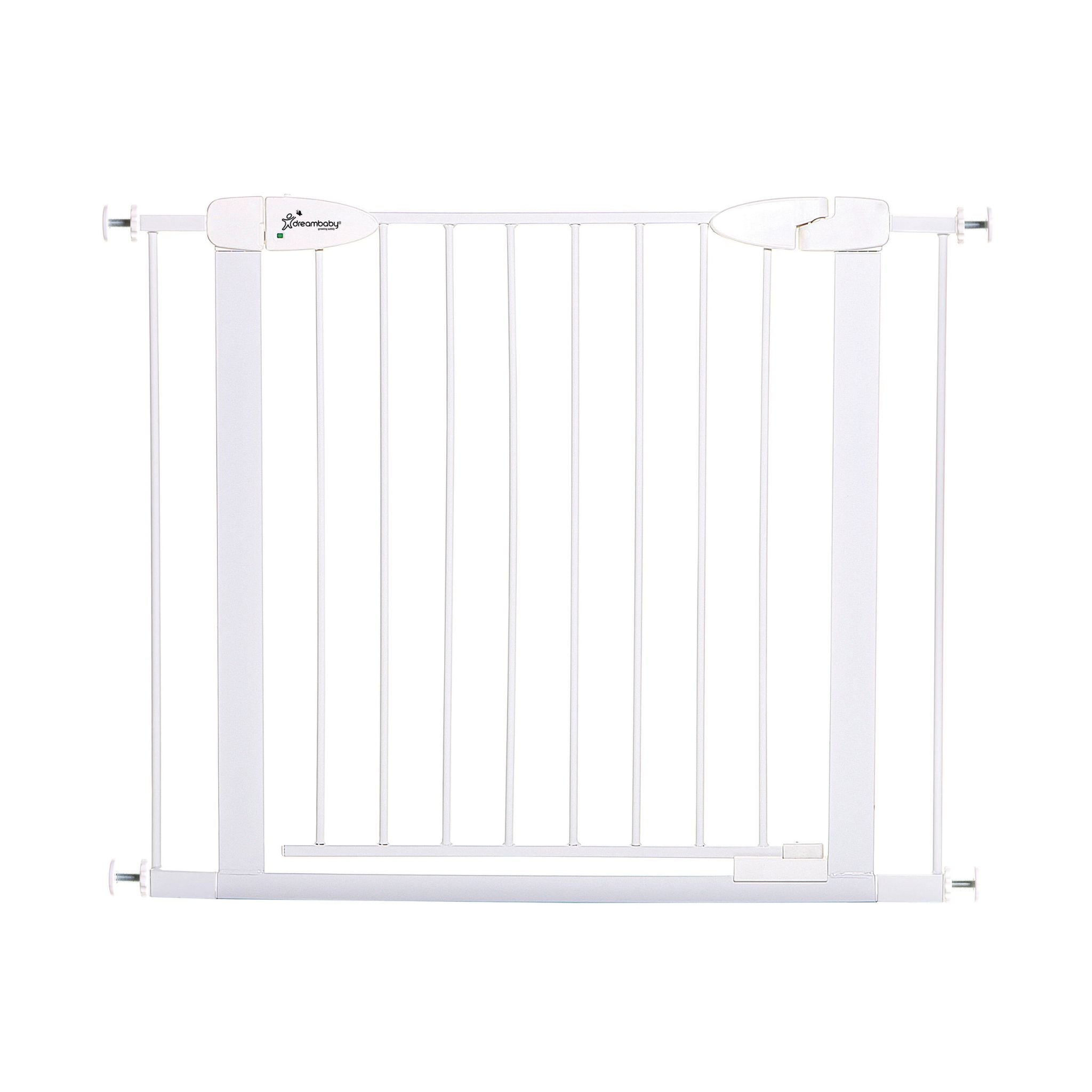 Boston Magnetic Auto-Close Gate + 2 x 2.75" extensions - White