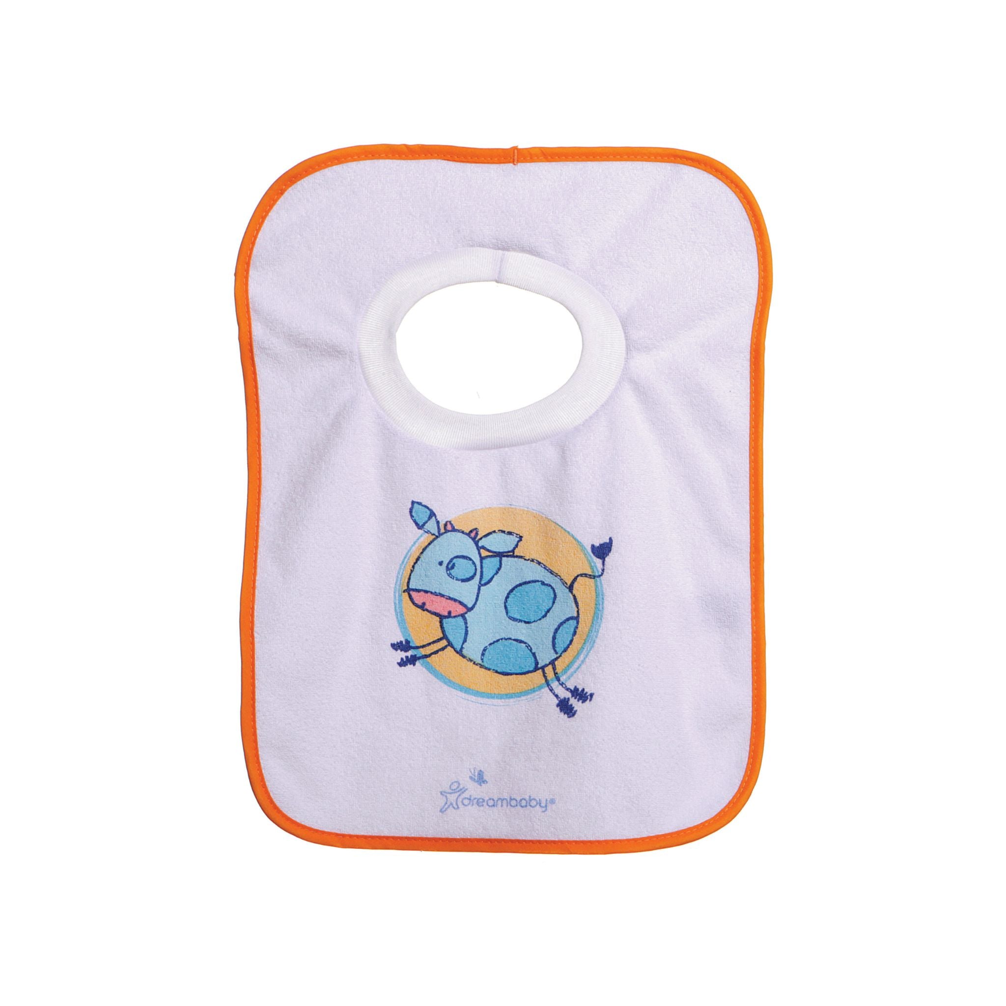 Terry Cloth Pull-Over Bibs – Farm Animals, 4 Pack