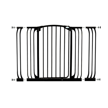 Chelsea Xtra-Tall & Xtra-Wide Black Gate Extension Set (1 Gate 2 Extensions)
