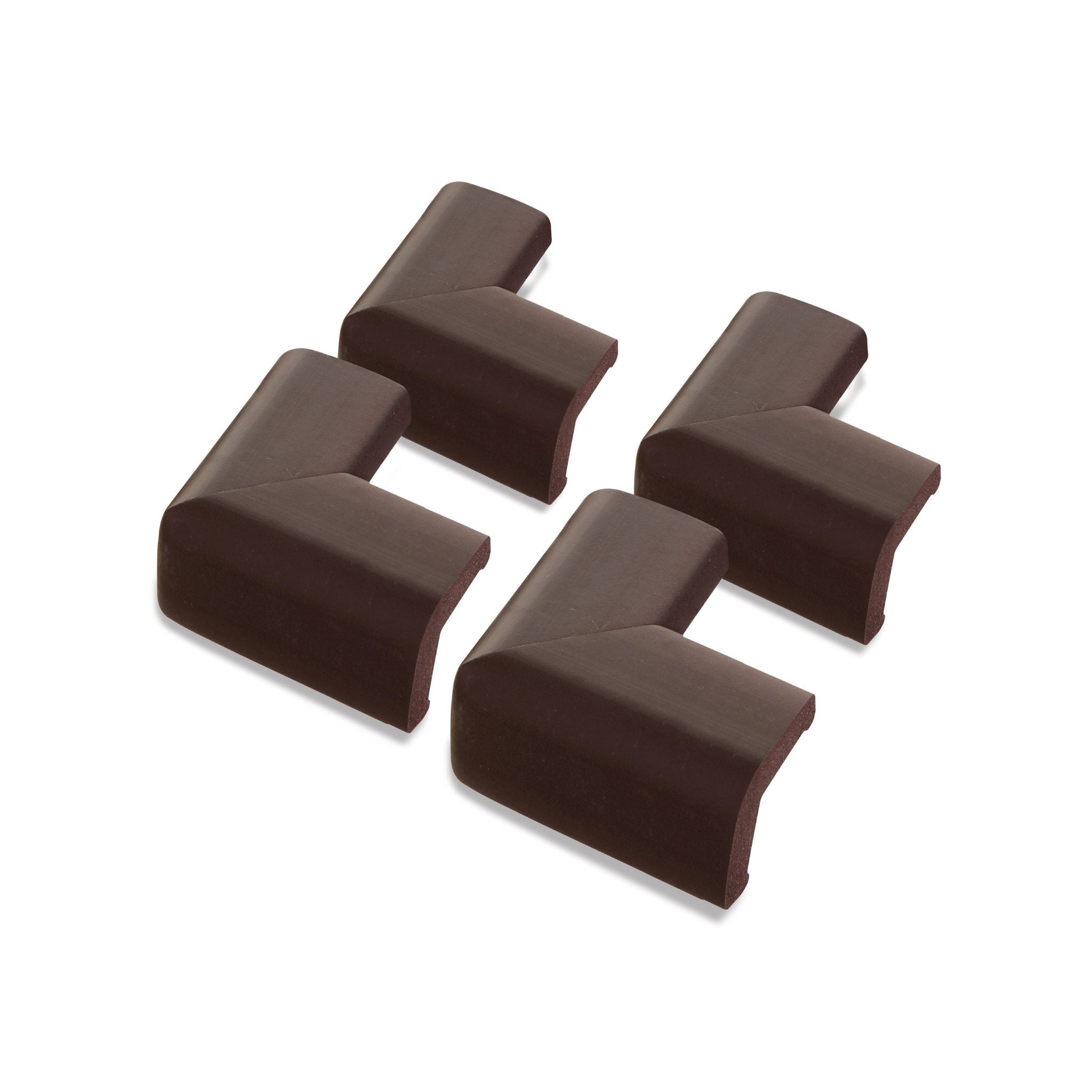 Classic Foam Corner Protectors - 4 Pack, Brown
