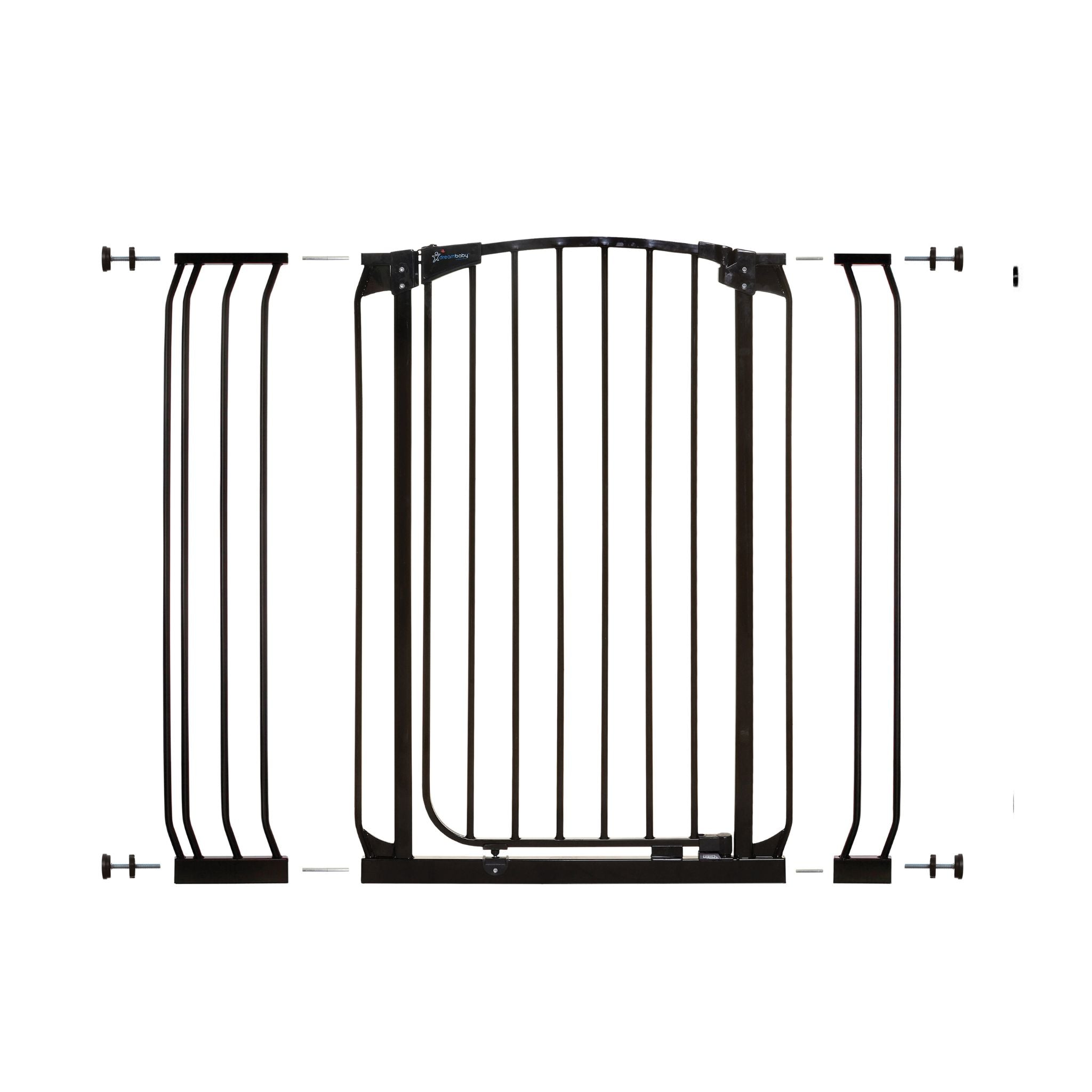Chelsea Xtra-Tall Black Gate & Extension Set (1 Gate 2 Extensions)