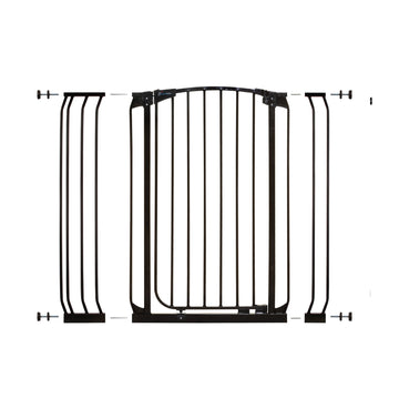 Chelsea Xtra-Tall Black Gate & Extension Set (1 Gate 2 Extensions)