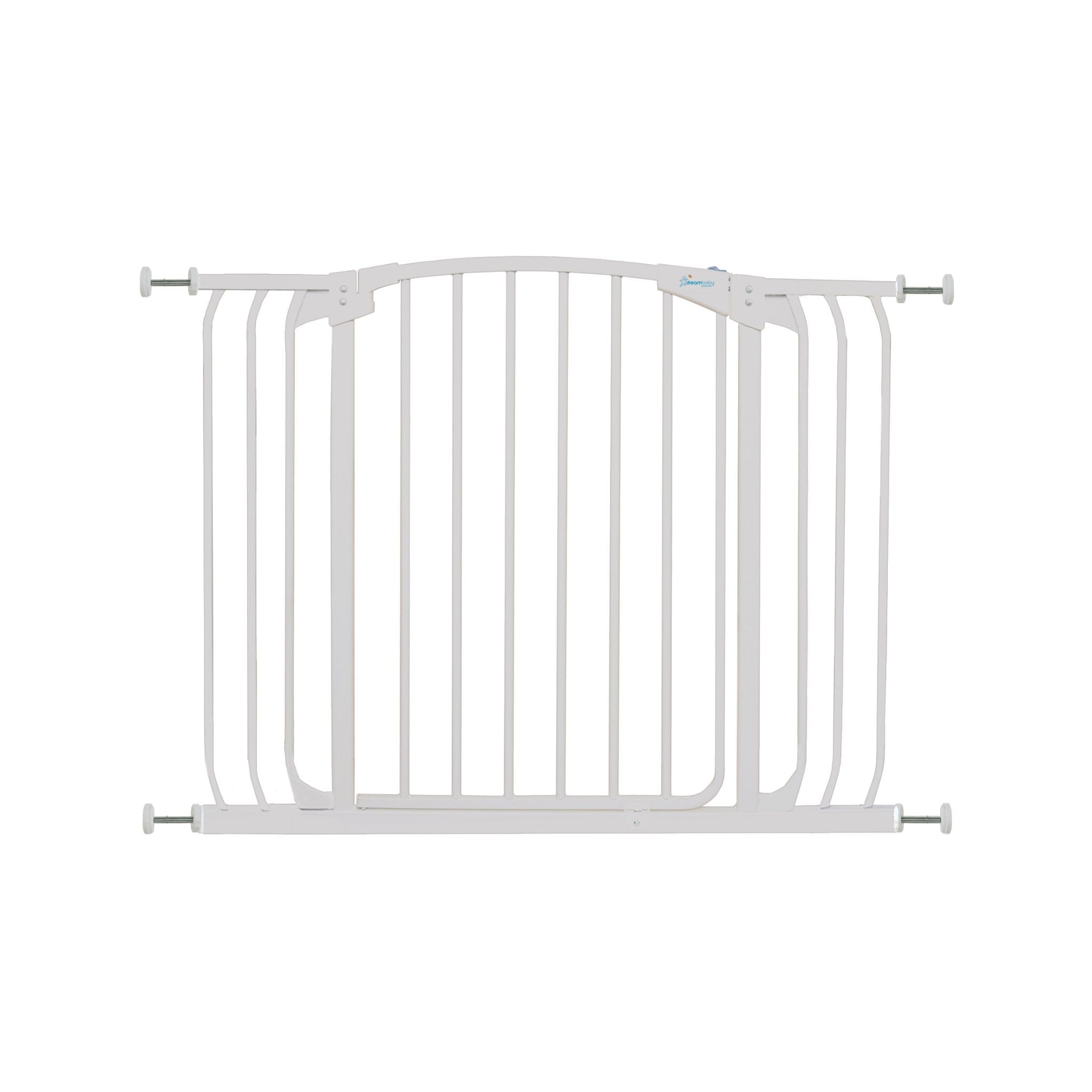 Chelsea Extra Wide 38-42.5in Auto Close Metal Baby Gate - White