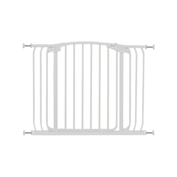 Chelsea Extra Wide 38-42.5in Auto Close Metal Baby Gate - White
