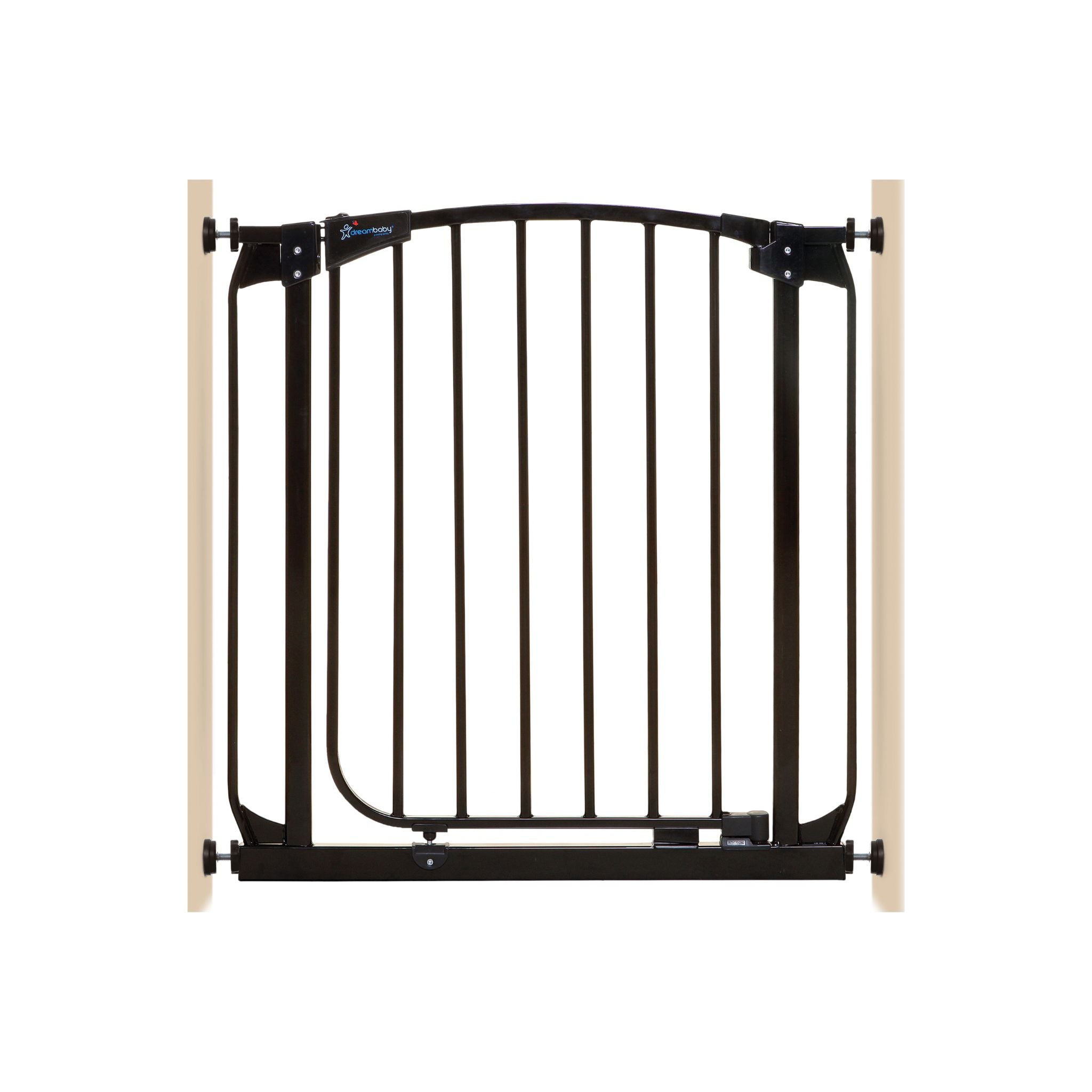 Chelsea 28-32in Auto Close Metal Baby Gate - Black