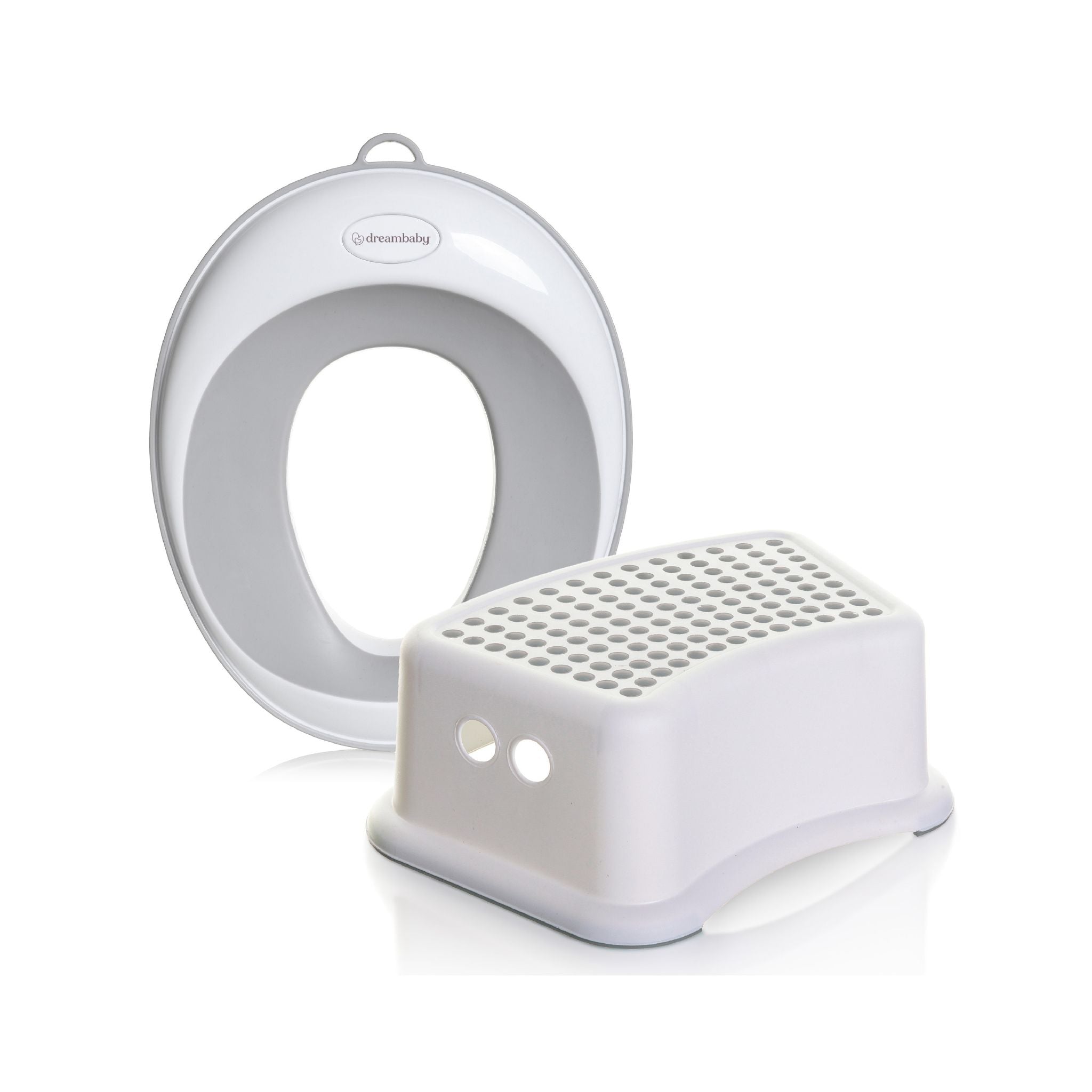 Ezy-Toilet Trainer Seat + Step Stool Grey