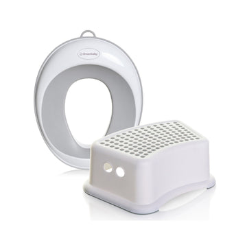Ezy-Toilet Trainer Seat + Step Stool Grey