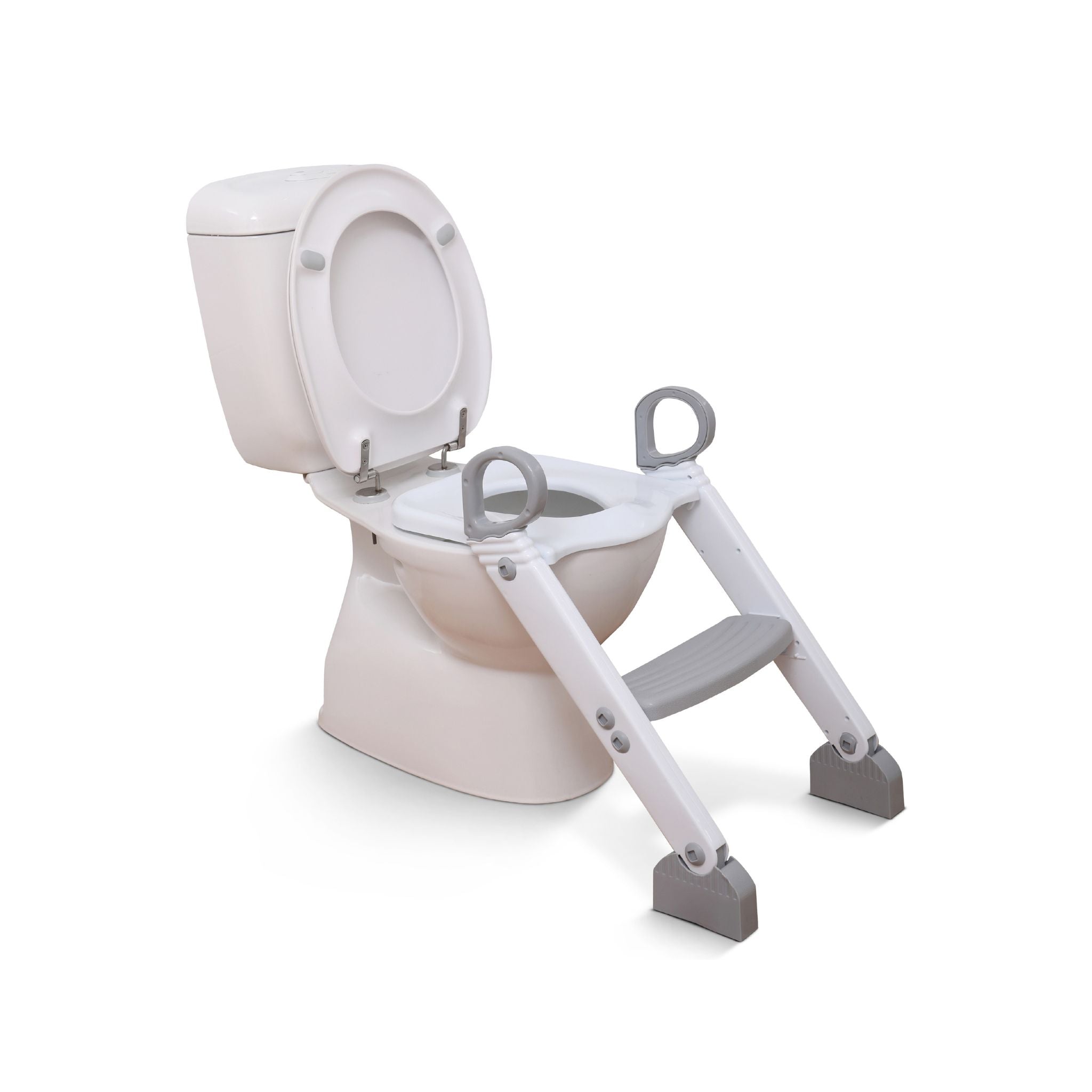 Step Up Toilet Trainer with Ladder - Grey