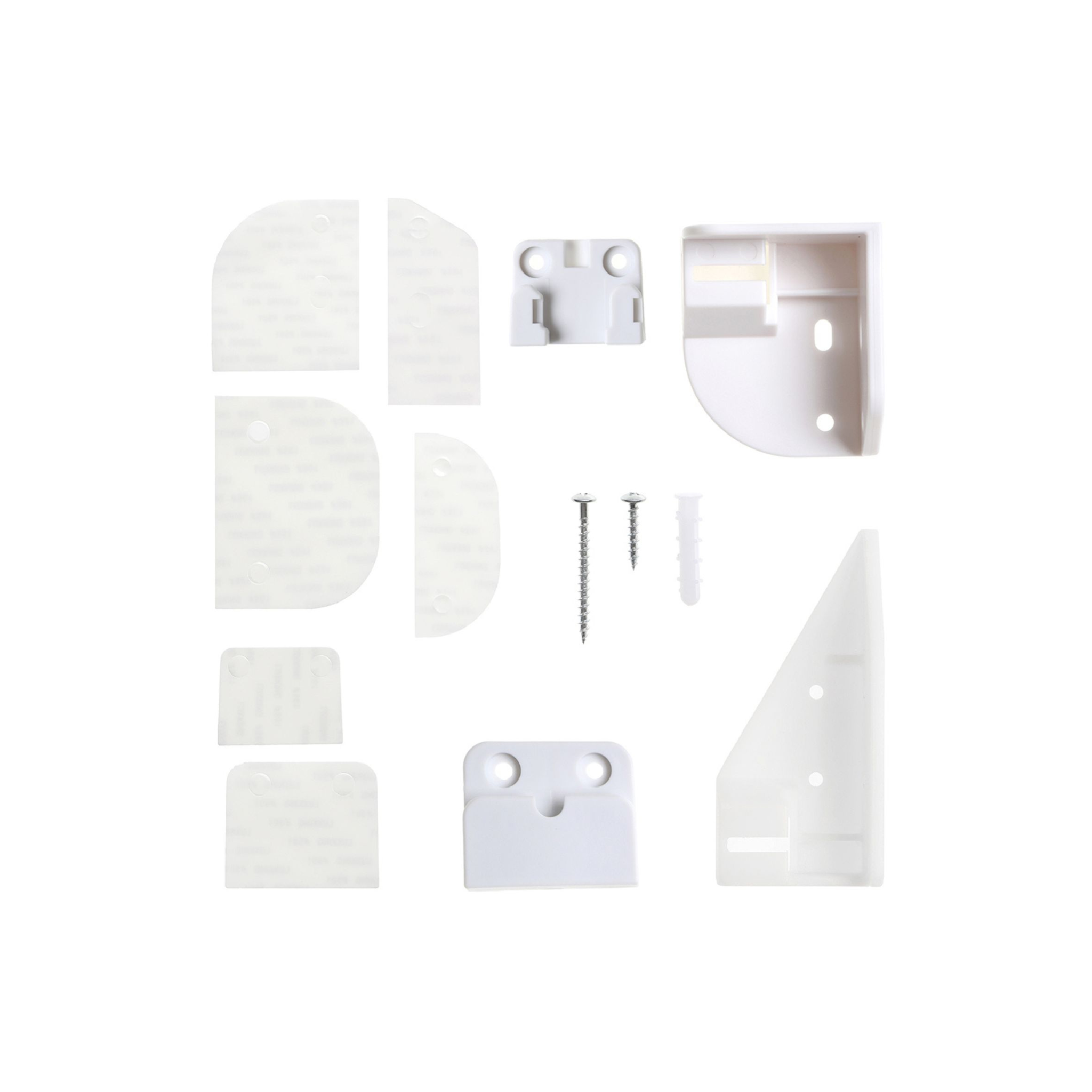 Glide N' Hide Retractable Gate Installation Kit - White
