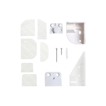 Glide N' Hide Retractable Gate Installation Kit - White