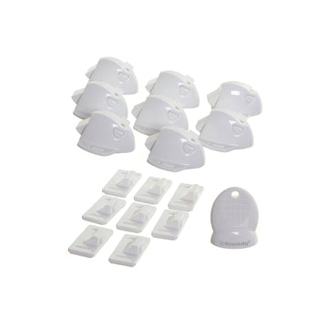 Adhesive Mag Lock - 8 Locks & 1 Key