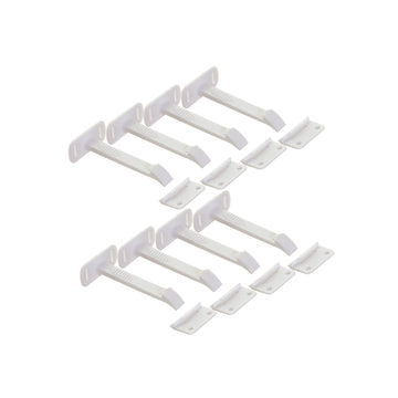 Adhesive Safety Latches - Long, 8 Pack
