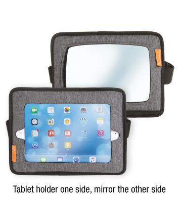 Car Back Seat Tablet Holder & Mirror