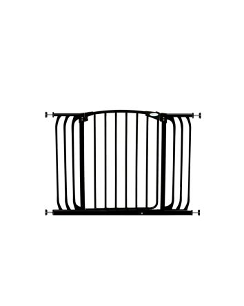 Chelsea Extra Wide 38-42.5in Auto Close Metal Baby Gate - Black