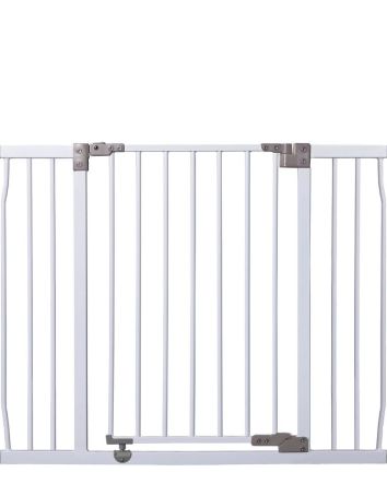 Liberty Extra Wide 39-42in Auto Close Metal Baby Safety Gate - White