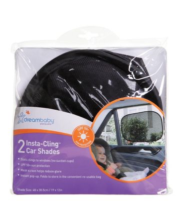 Insta-Cling® Car Shades 2 Pack - Black