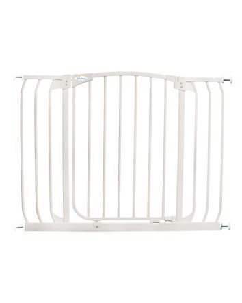 Chelsea Extra Wide 38-42.5in Auto Close Metal Baby Gate - White