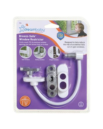 Breezz-Safe® Window Restrictor Includes Breezz-Secure® Key