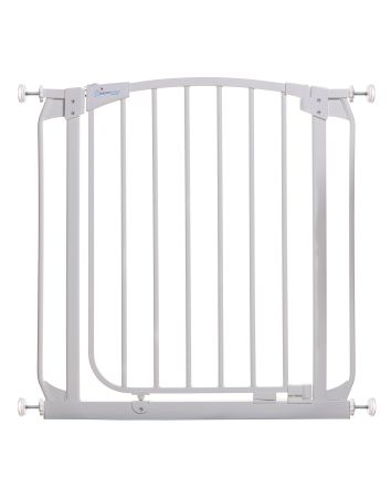 Chelsea 28-32in Auto Close Metal Baby Gate - White