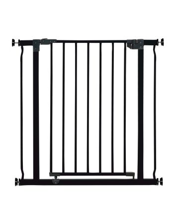 Liberty 29.5-33in Auto Close Metal Baby Safety Gate - Black